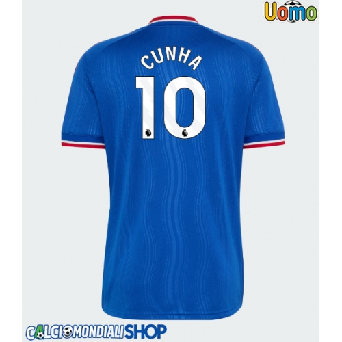 Maglie da calcio Manchester United Matheus Cunha #10 Seconda Maglia 2026-27 Manica Corta
